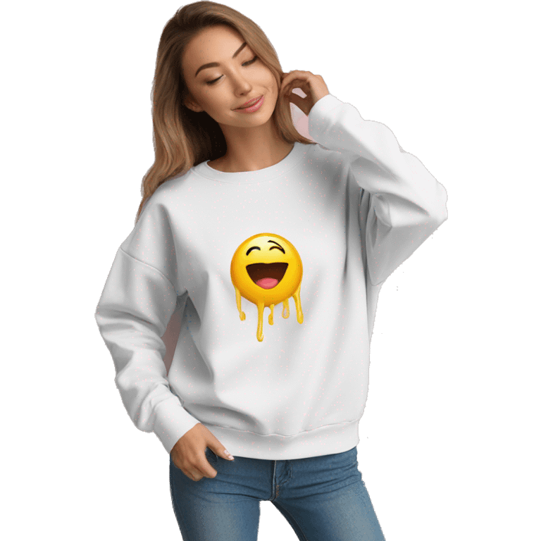 long nails emoji long sleeve sweatshirt emoji