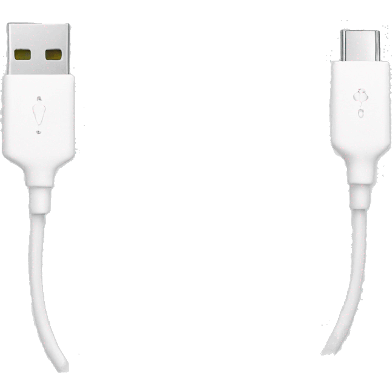 White usb cable emoji