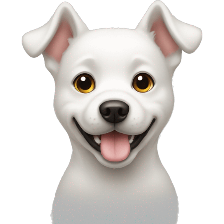 white cute dog emoji