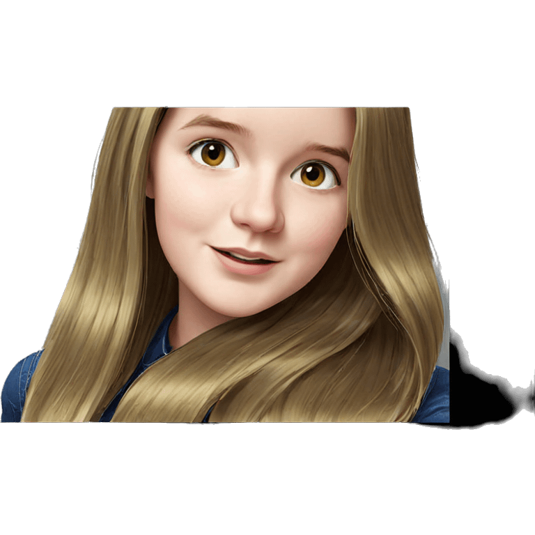 smiling girl with long hair emoji