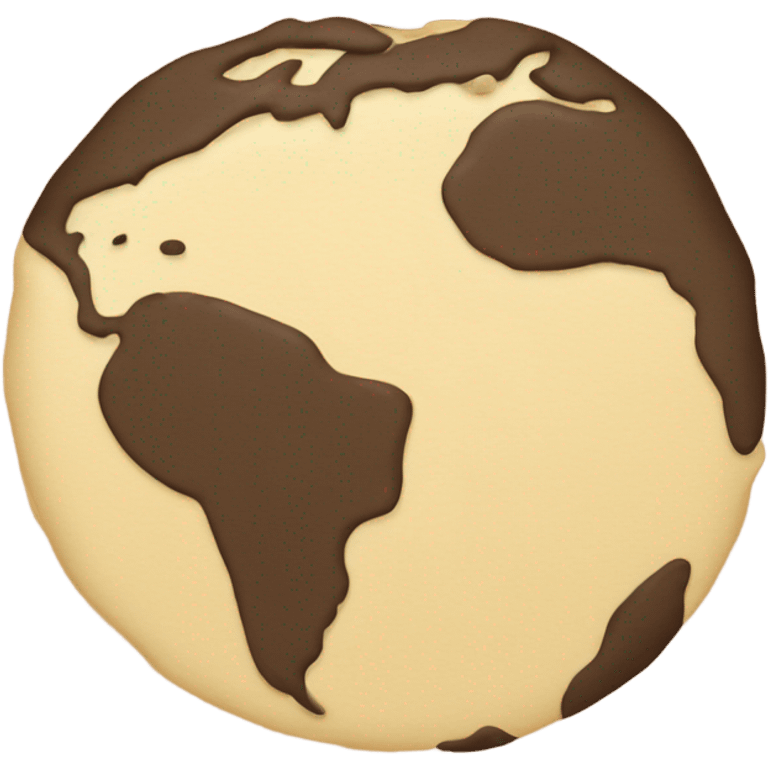 Earth that is flat like a pancake  emoji