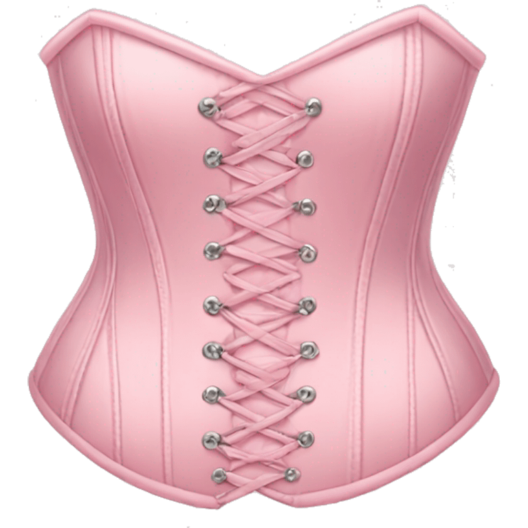 Pastel pink corset  emoji