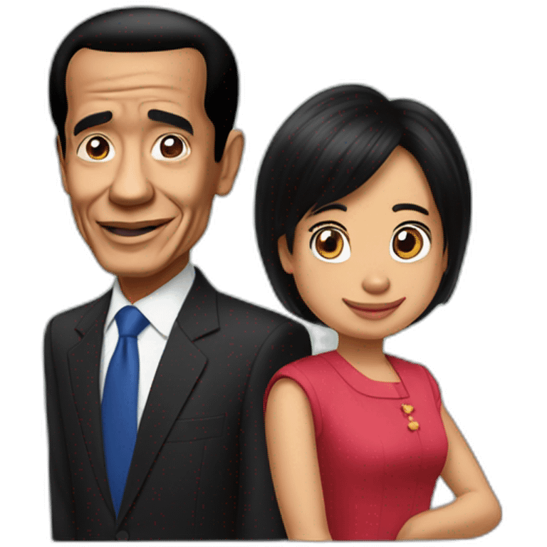 president Jokowi and dora the explorer emoji