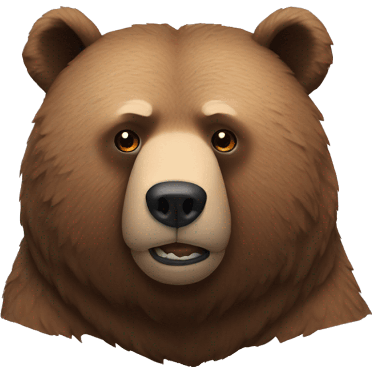 Bear down emoji