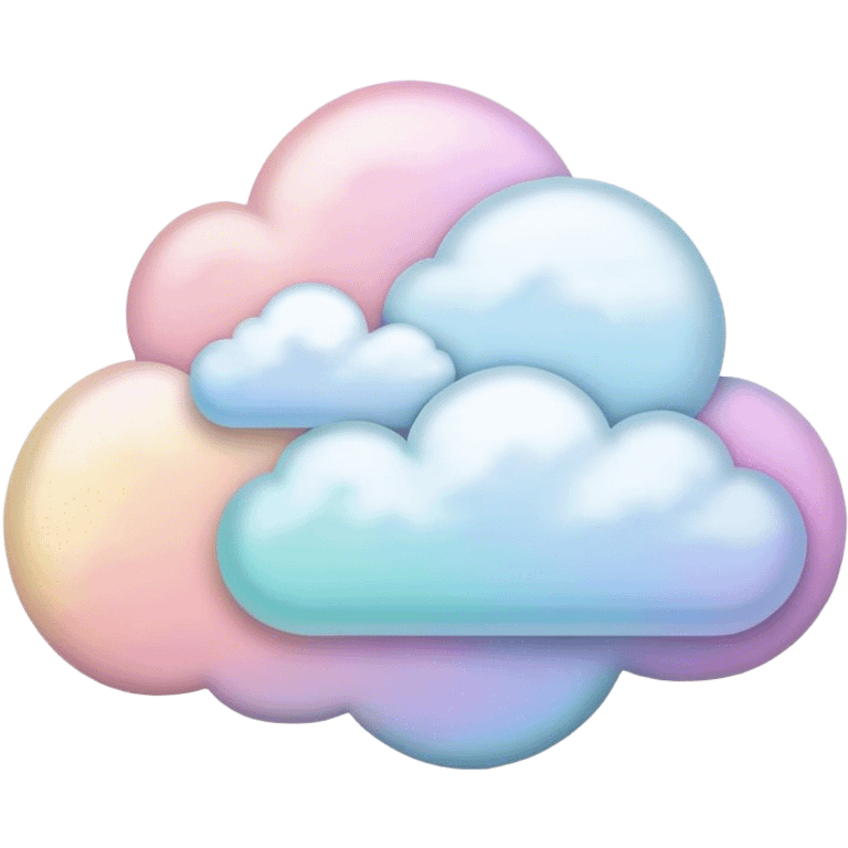 Pastel clouds emoji