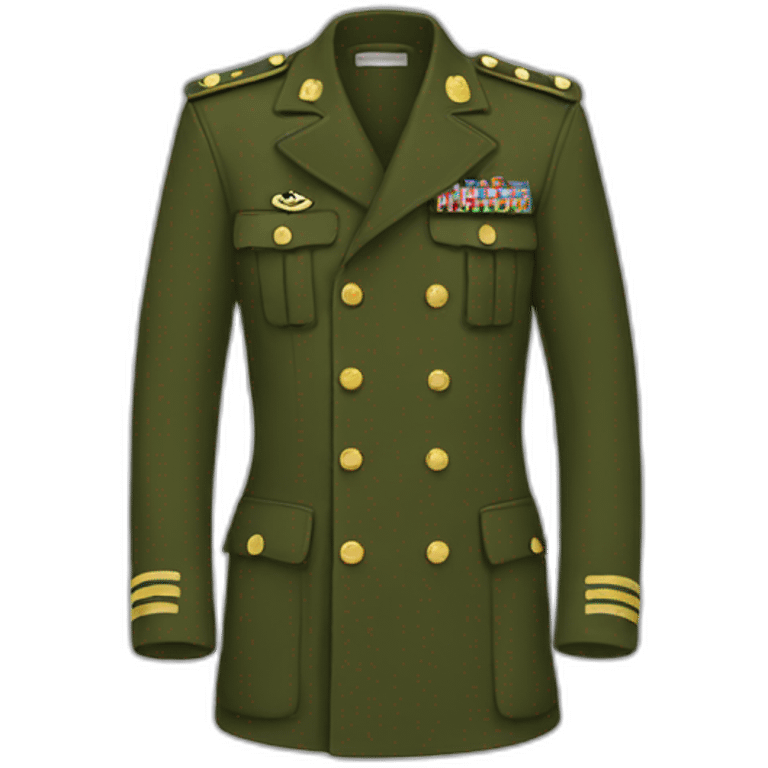 Military pea jacket emoji