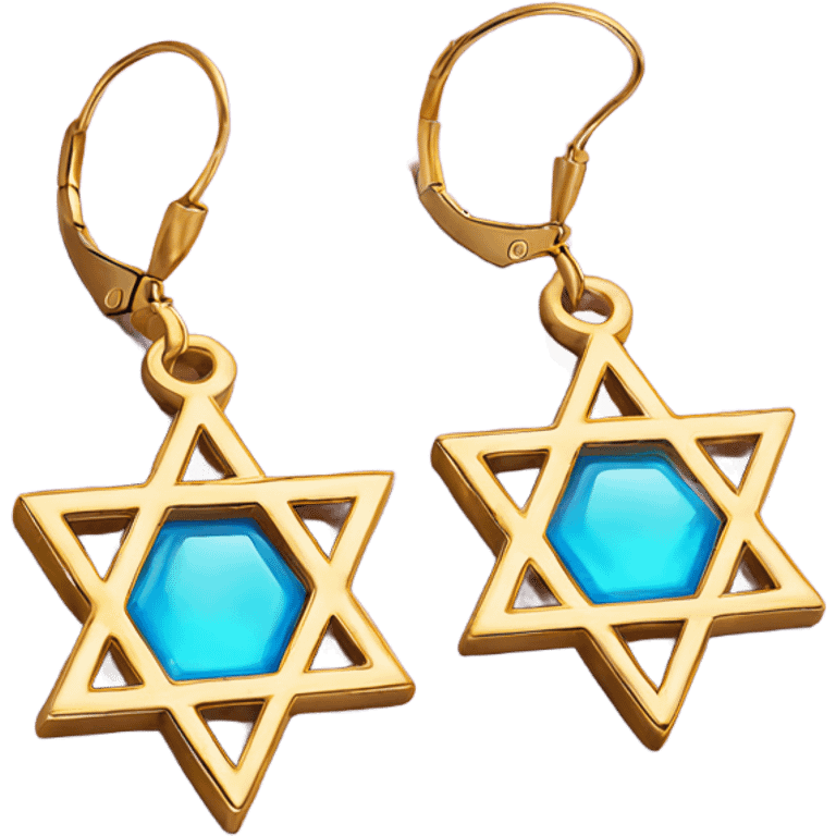 Earrings of Star of David  emoji