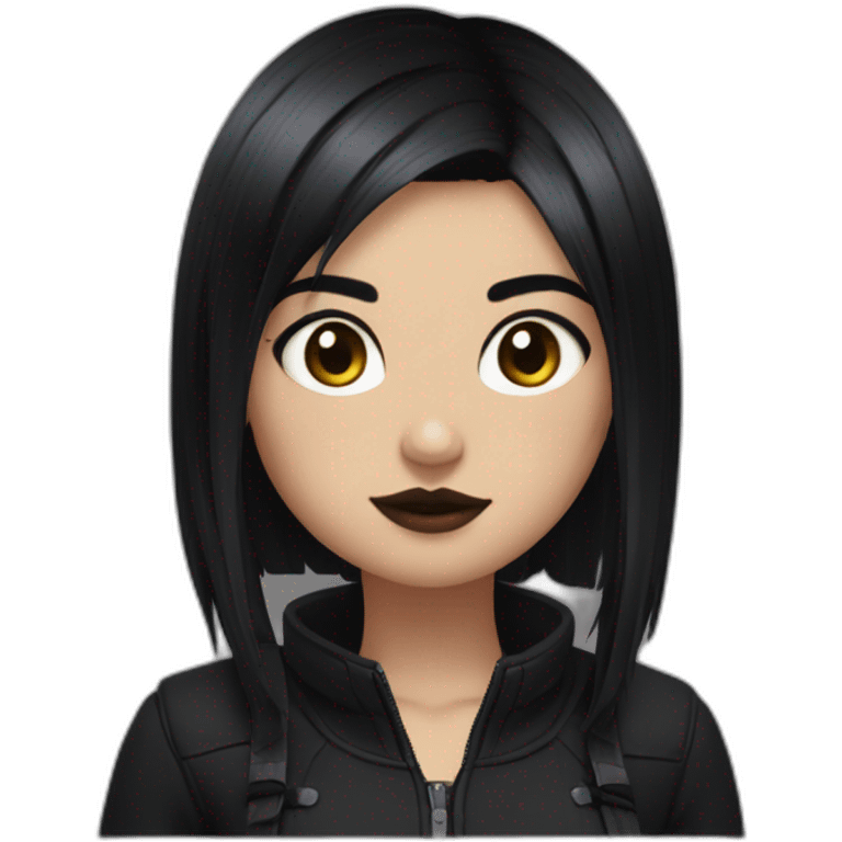 Thicc-goth-girl-with-black-hair-and-brown-eyes emoji