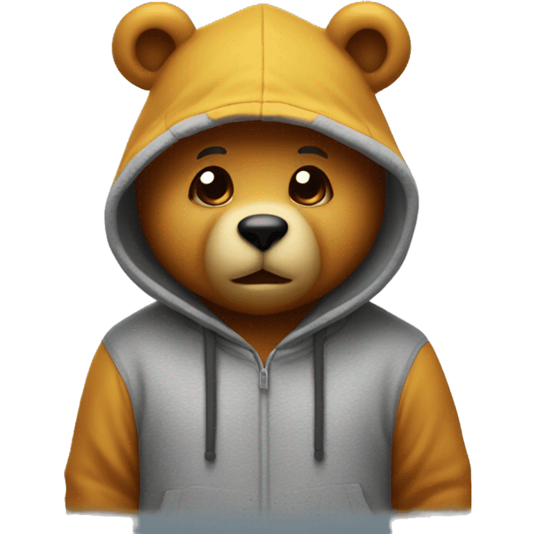 gummy bear wearing hoodie emoji