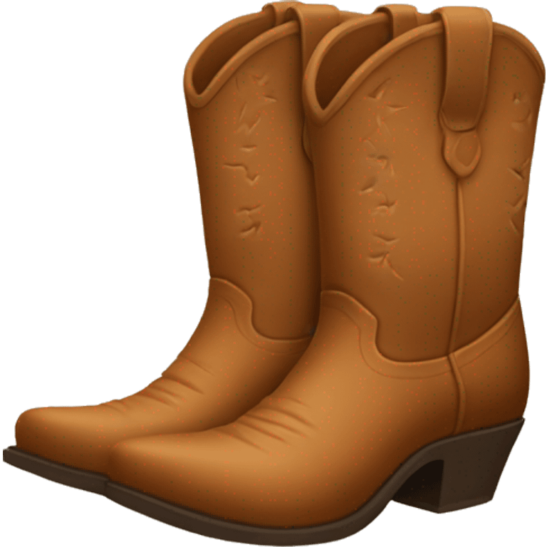 Light brown cowboy boots emoji