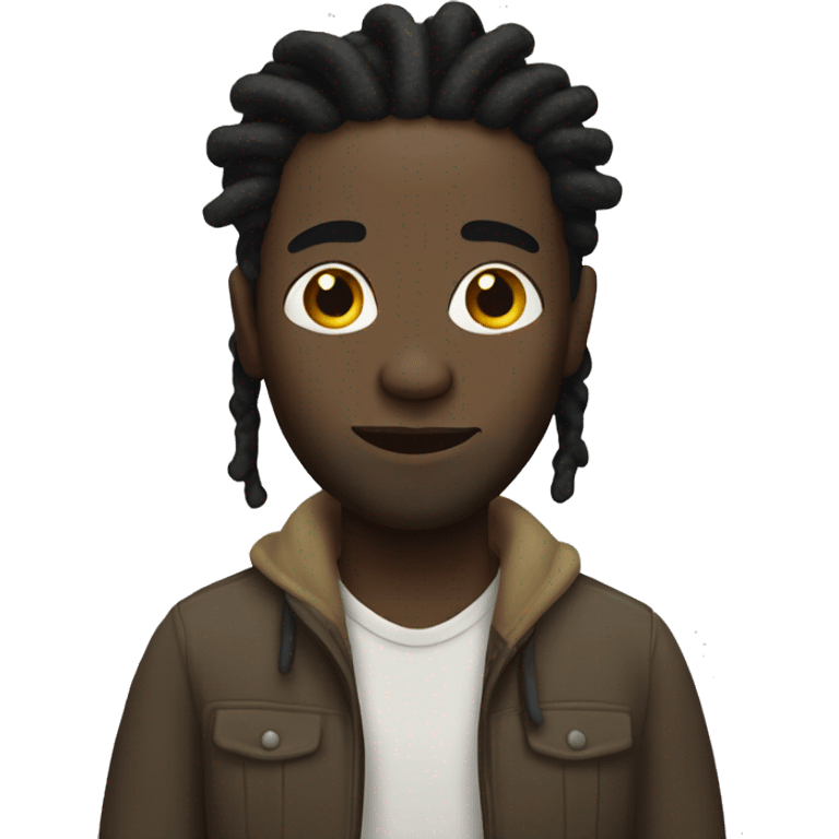 Black man with dreads emoji