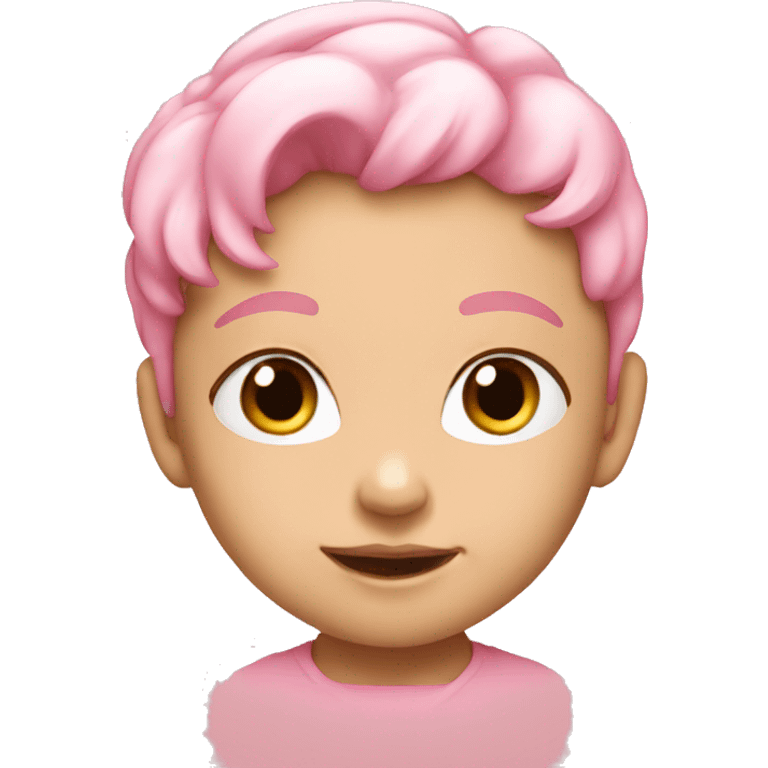 Baby pink OK emoji