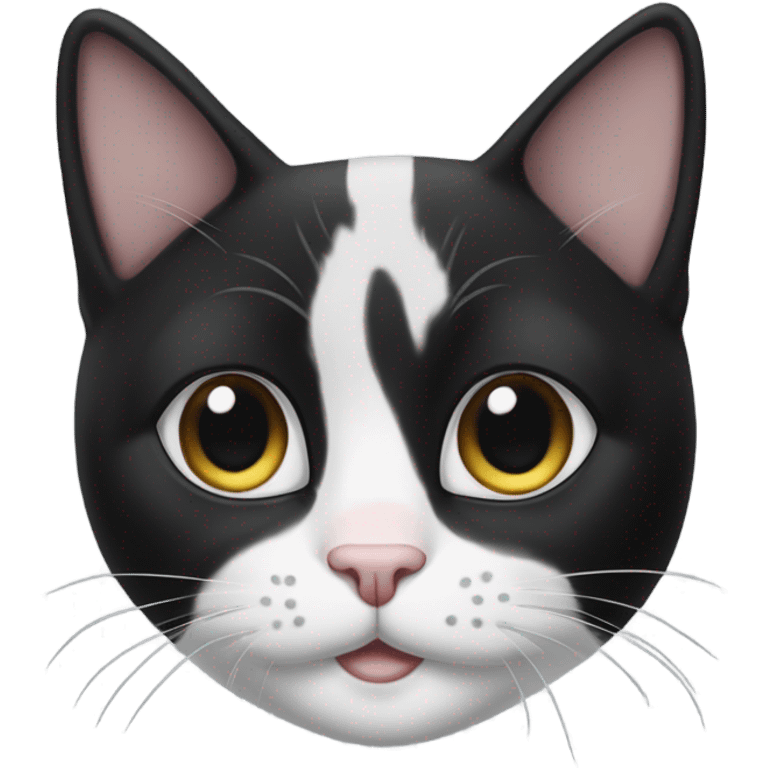 Tuxedo cat emoji