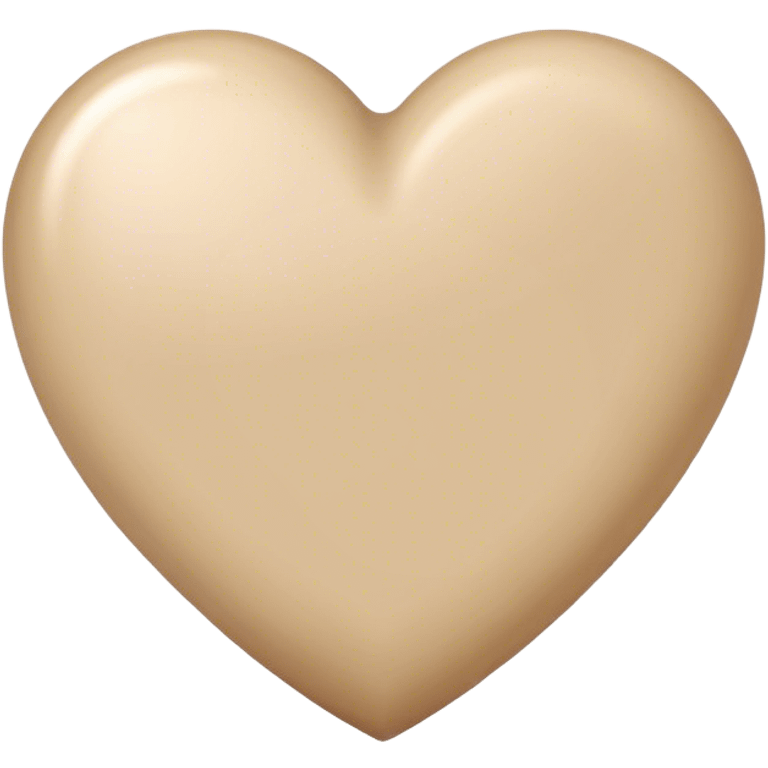 Beige heart emoji