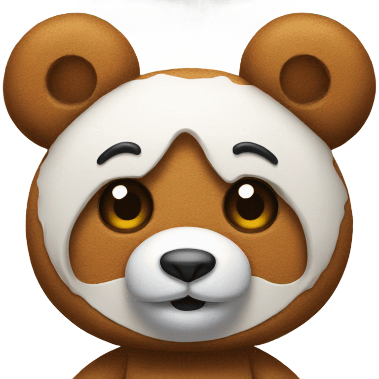 Gingerbread panda emoji