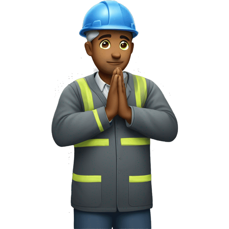 Engineer praying for more money  emoji