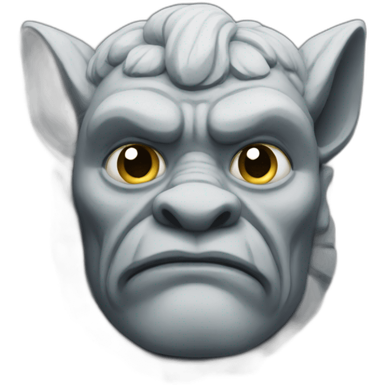 a classic granite gargoyle emoji