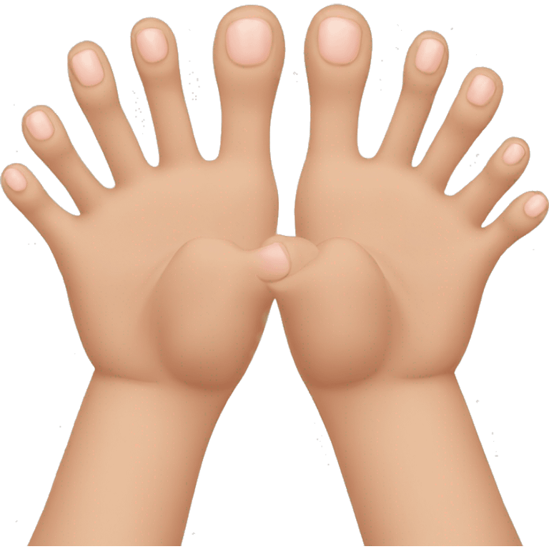 Hands and toes  emoji