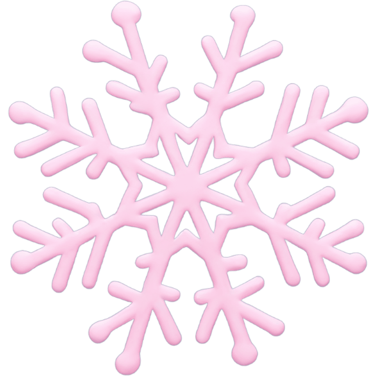 pastel pink snowflake  emoji