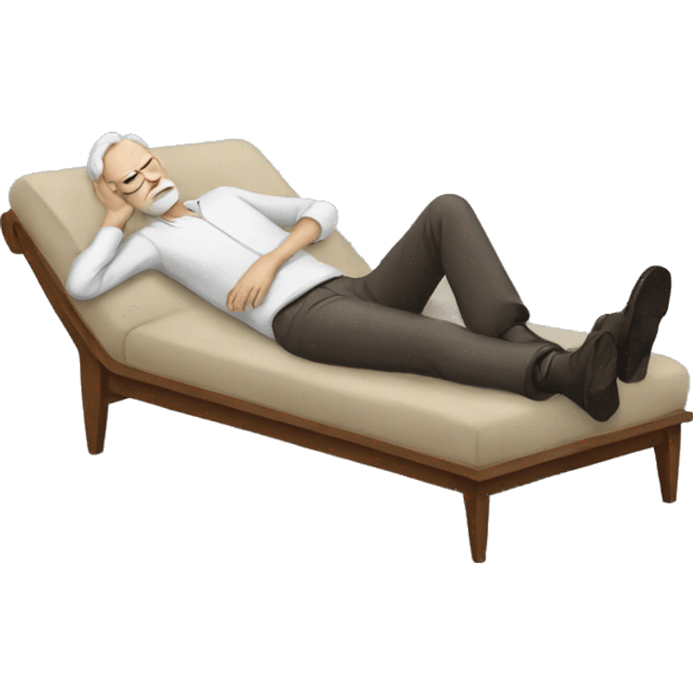 Freud lying down emoji