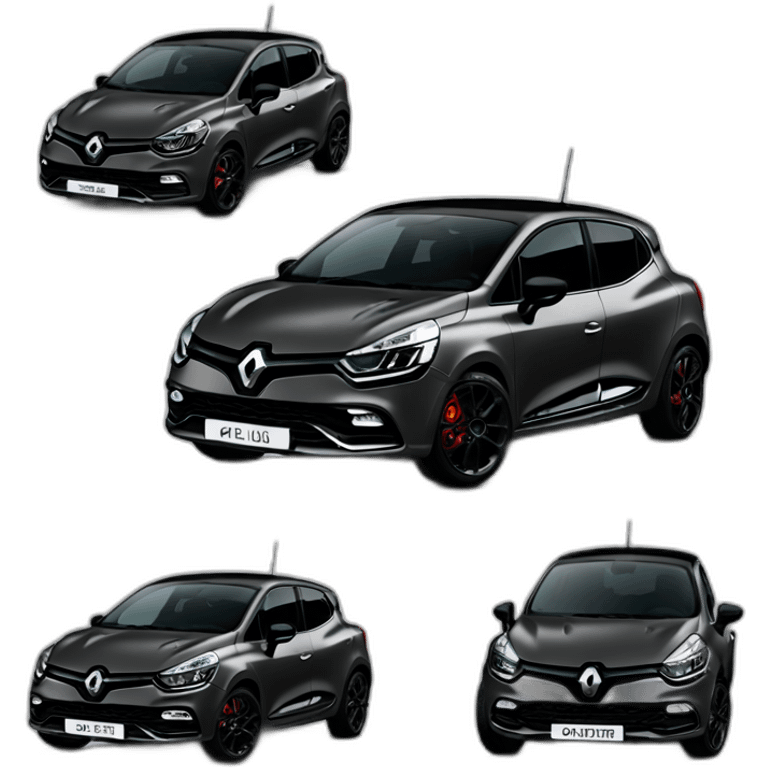 Black Renault clio V emoji