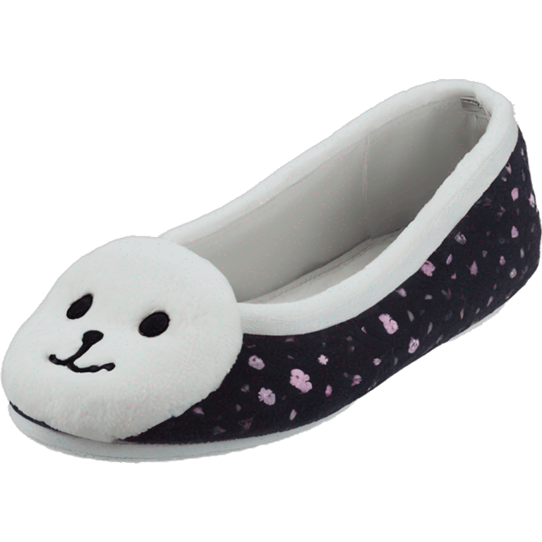 Chaussons ballerines isotoner coquet emoji