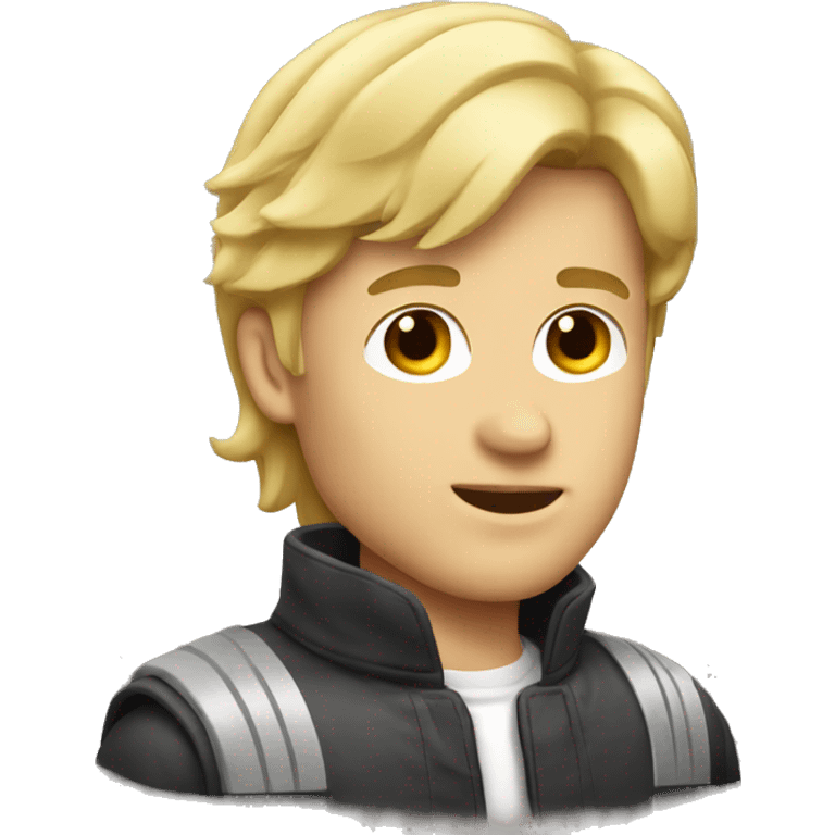 hot blonde guy with short mullet  emoji