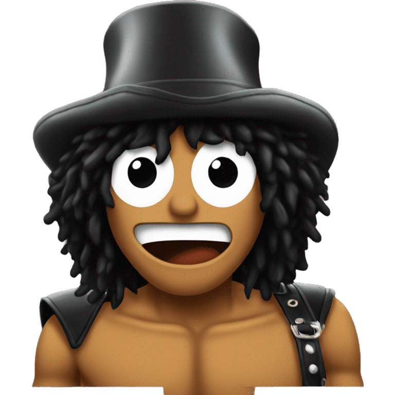 Slash from Guns'N'Roses with surprised reaction emoji