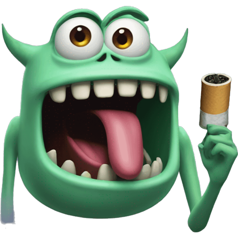 smoking monsters from monsters inc emoji