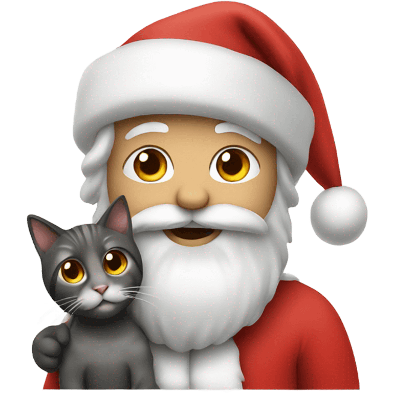 Santa with cat  emoji