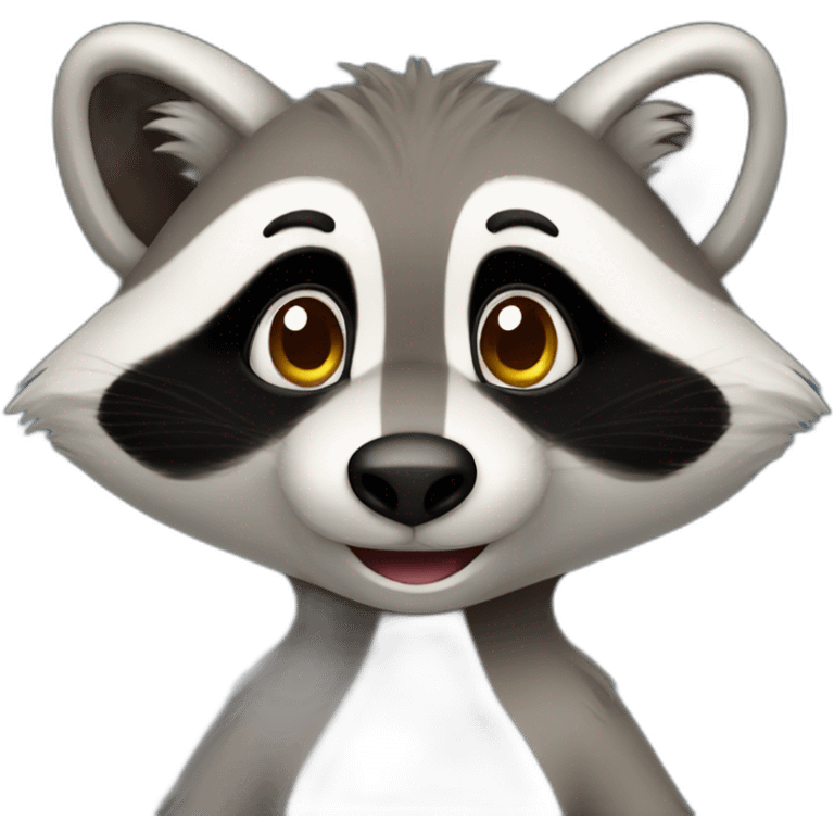 thumbs up raccon emoji