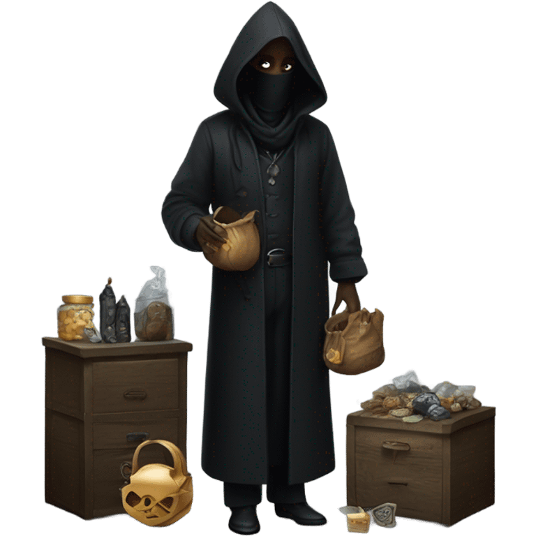 Dark vender emoji