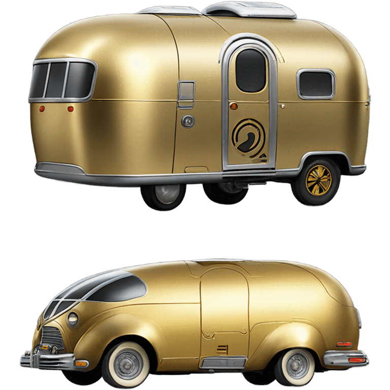 1921Long wheelbase airstream Star Wars C-3PO Van Character Cars emoji