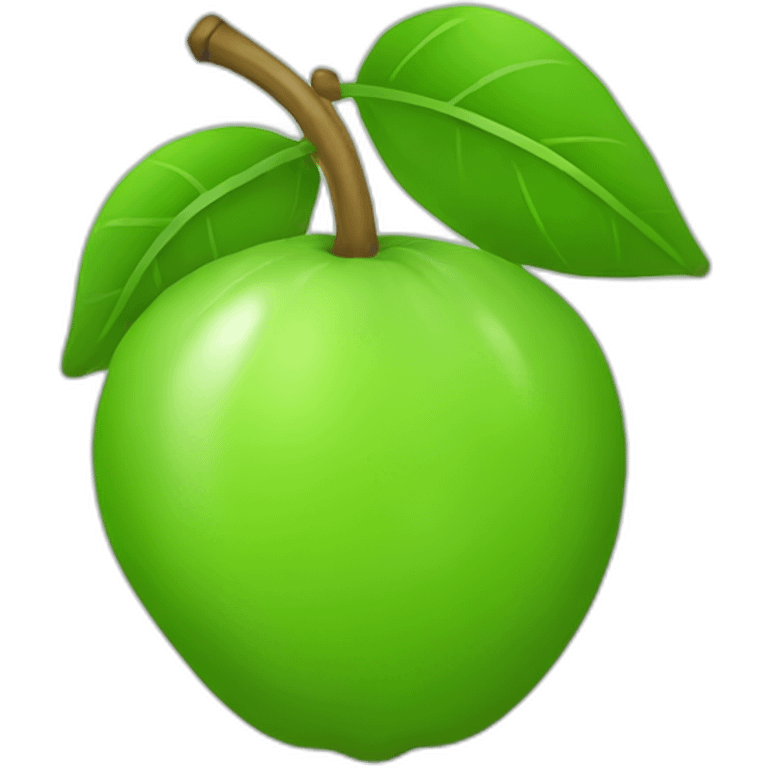 green fruit logo emoji