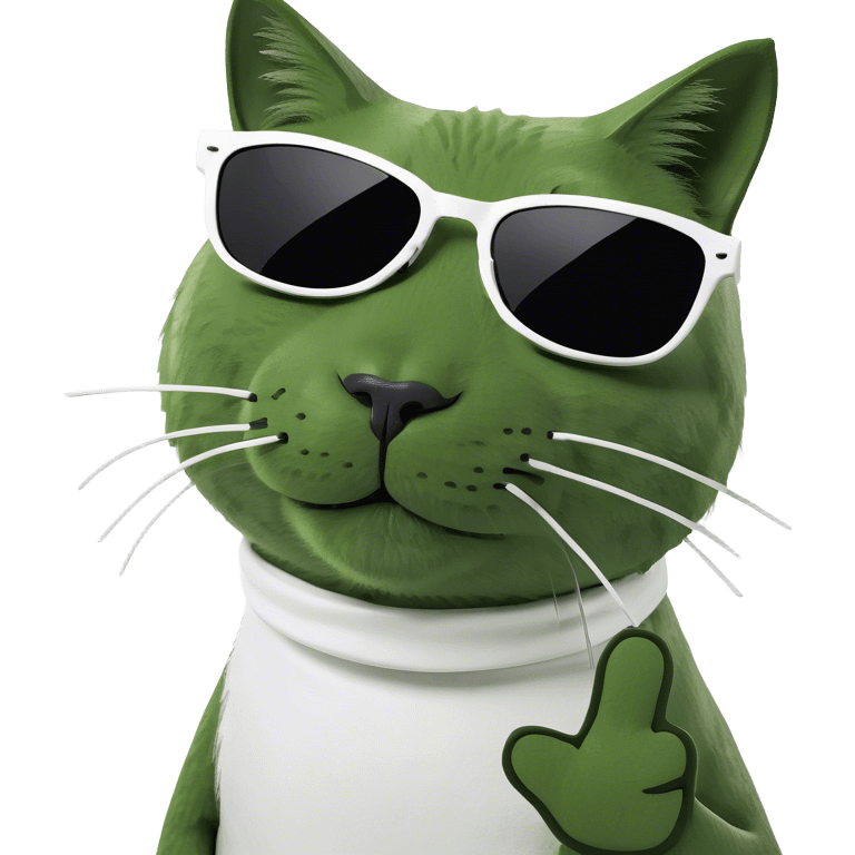 Cat with sunglasses emoji