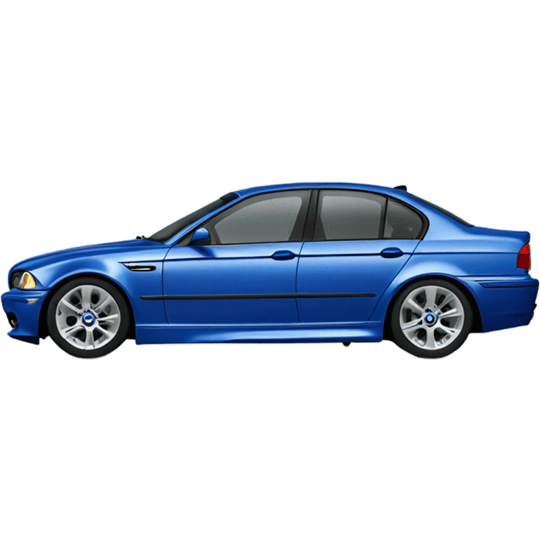 bmw e46 sedan blue emoji