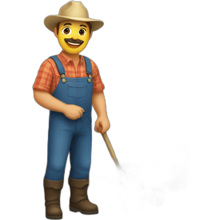 A gay farmer  emoji