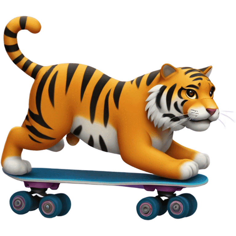 Tiger skating  emoji