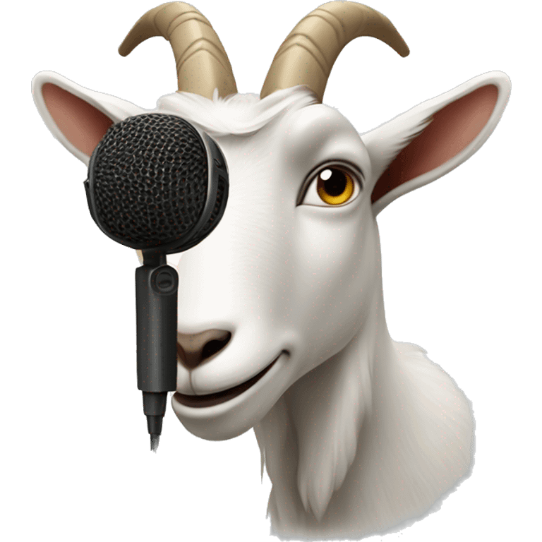 goat with a microphone emoji