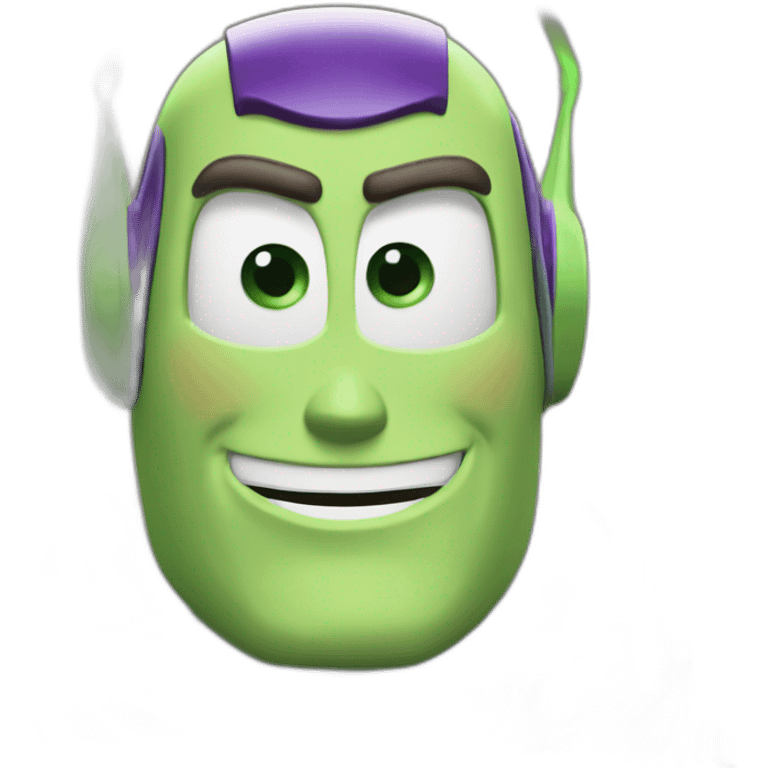 Buzz Lightyear on face profil mode emoji