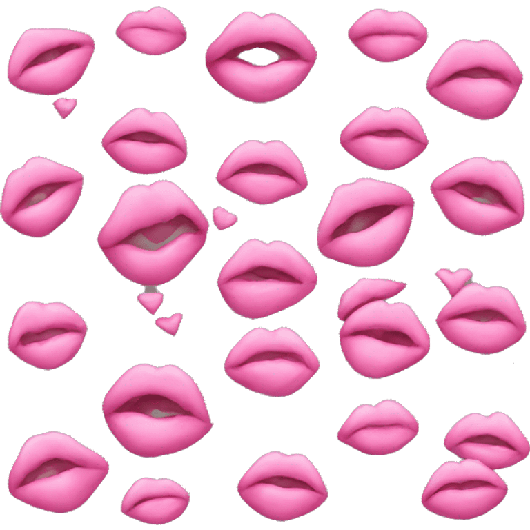 pink kiss emoji