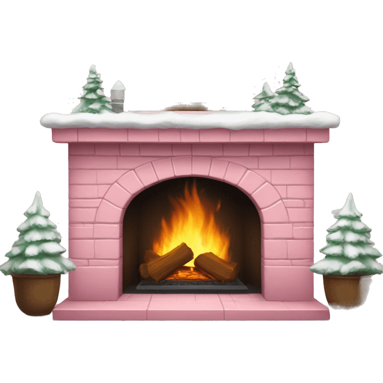 Winter Pink FirePlace emoji