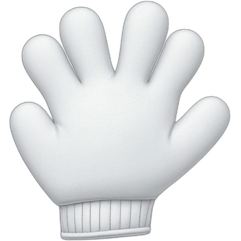 white mickey mouse glove emoji