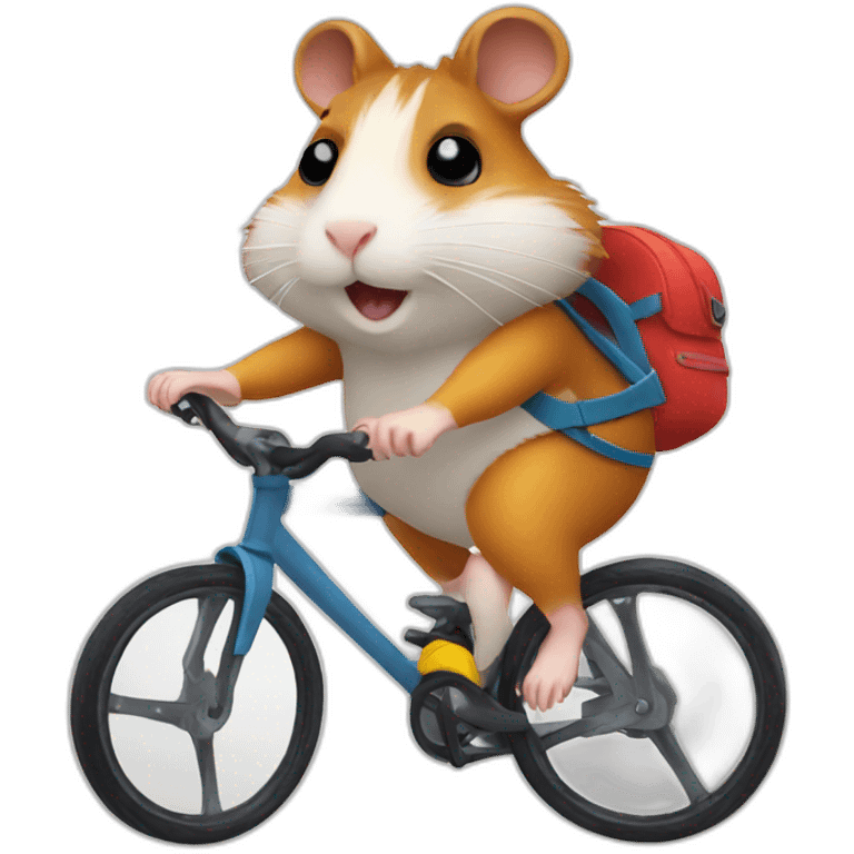 hamster cyclist emoji