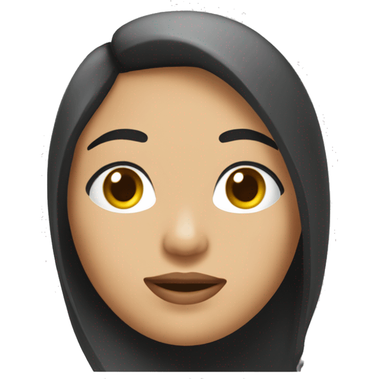 chica de piel blanca rezado de rodillas  emoji