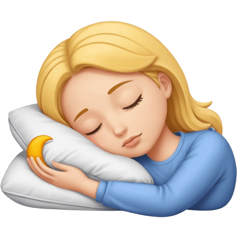 Teenage girl sleeping  emoji