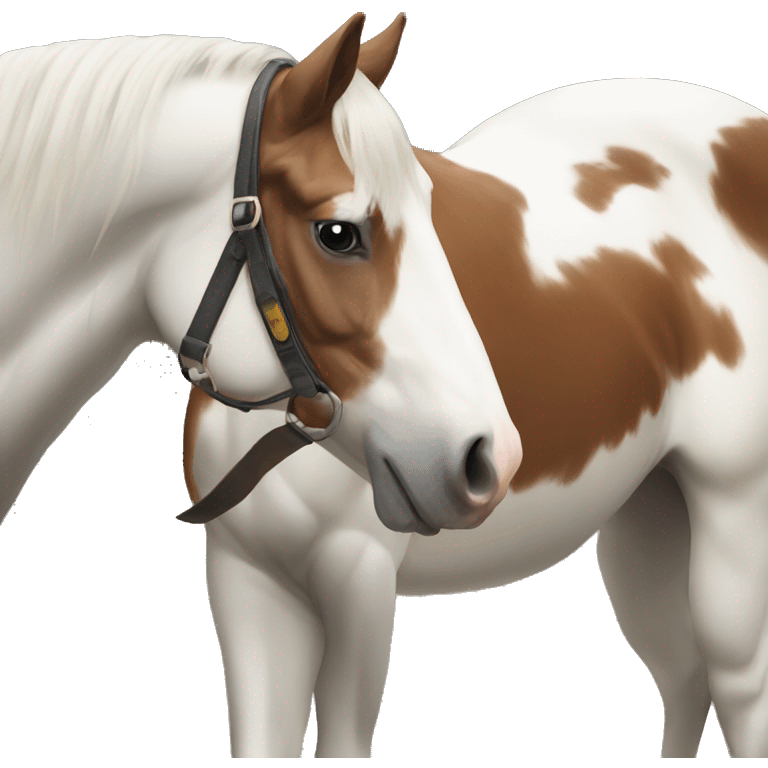 Pinto horse emoji