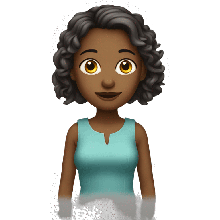 Fille métisse  emoji