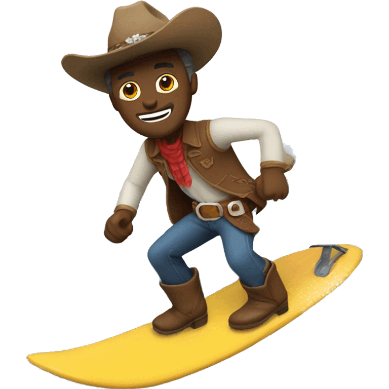 cowboy surfing emoji