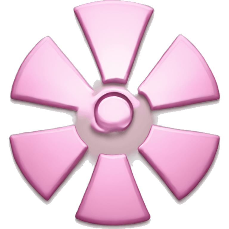 Light Pink radioactive symbol emoji